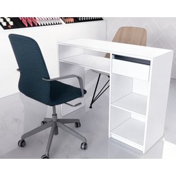 Mesa Manicure 1 Gaveta 100% MDF - Envio Montado - 1
