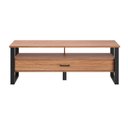 Ver imagem 2 de Rack para Tv até 55 Polegadas 1 Gaveta Industrial Freijó/preto - Dalla Costa