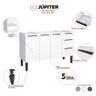 Gabinete Cozinha em Aço Júpiter 160 3 Gavetas Branco - Cozimax - 5
