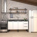Ver imagem 1 de Gabinete Cozinha em Aço Júpiter 160 3 Gavetas Branco - Cozimax