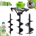 Ver imagem 1 de Perfurador Profissional Menegotti Mps52 52cc + Brocas 80x20cm 80x25cm 80x30cm + Óleo Stihl
