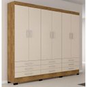 Ver imagem 5 de Conjunto Cabeceira Extensível e Guarda Roupa Casal 6 Portas 9 Gavetas Espresso Móveis