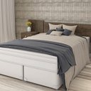 Ver imagem 2 de Conjunto Cabeceira Extensível e Guarda Roupa Casal 6 Portas 9 Gavetas Espresso Móveis