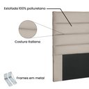 Ver imagem 3 de Cabeceira Queen 160 cm Greta Suede - SSX Multicoisas - Caramelo
