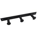 Ver imagem 5 de Cabideiro de Parede 3 Ganchos Multiusos para Roupas Bolsas e Acessórios Duler Preto