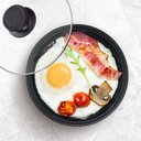 Ver imagem 3 de Elite Gourmet Frigideira Elétrica 8.5" com Tampa de Vidro Temperado (vermelha)