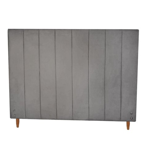 Cabeceira Vitória para colchão 1.58Mt-Suede Grafite GAT MAGAZINE