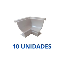 Kit/10 Cantoneira Interna Branco para Moldura/sanca de Forro Pvc - 2