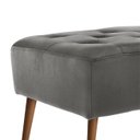 Ver imagem 3 de Banco Estofado Rubi 1,20m Suede Cinza - Clique Decorações