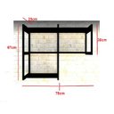 Ver imagem 2 de Kit Industrial 3 Andares com Furação para Ser Colocado na Parede - Preto