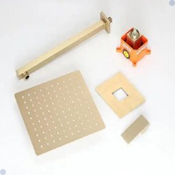 Kit Ducha Chuveiro Acabamento Registro Misturador Dourado Gold - 5