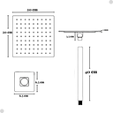 Ver imagem 6 de Kit Ducha Chuveiro Acabamento Registro Misturador Dourado Gold