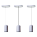 Ver imagem 1 de Kit 3 Lustres Pendentes Copinho Alumínio Decorações Cor: Branco