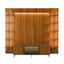 Ver mais imagens de Estante para TV Home Theater 75" 100% MDF 254cm Vidro Reflecta Prateleiras LED Neon Float Canella