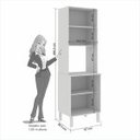 Ver imagem 4 de Paneleiro Torre Quente 2 Portas Bella Sallêto Móveis