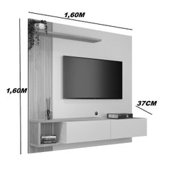Painel Home Suspenso Los Angeles Para Tv Até 60'' 2 Portas:CHOCOLATE/CINAMOMO - 3