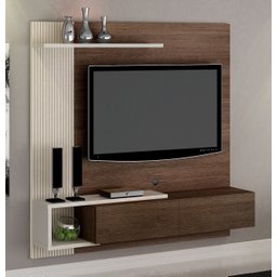 Painel Home Suspenso Los Angeles Para Tv Até 60'' 2 Portas:CHOCOLATE/CINAMOMO - 2