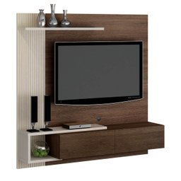 Painel Home Suspenso Los Angeles Para Tv Até 60'' 2 Portas:CHOCOLATE/CINAMOMO - 1