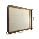 Ver imagem 6 de Guarda-roupa Casal Castle Rock 100% Mdf 2 Portas 4 Gavetas - Panorama Móveis