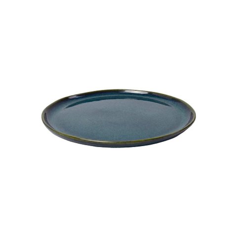 Prato de Sobremesa de Cerâmica Stoneware Oceano 21,5cm 1 Peça - Porto Brasil