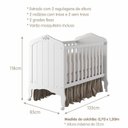 Ver imagem 3 de Berço Mini Cama Alegria Espresso Móveis Branco/Acetinado