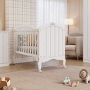 Ver imagem 1 de Berço Mini Cama Alegria Espresso Móveis Branco/Acetinado