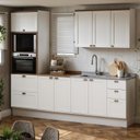 Ver imagem 1 de Armário de Cozinha Modulada 2,70m 9 Peças Iluminata Genialflex