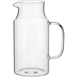 JARRA 23x16x16cm 1,5L BOROSILICATO TRANSPARENTE TAMPA INOX - 2