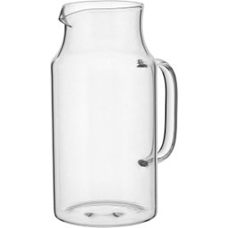 JARRA 23x16x16cm 1,5L BOROSILICATO TRANSPARENTE TAMPA INOX - 5