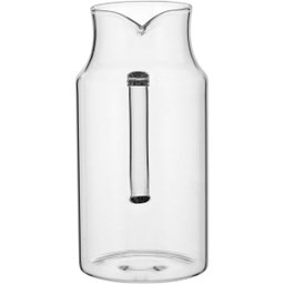 JARRA 23x16x16cm 1,5L BOROSILICATO TRANSPARENTE TAMPA INOX - 6