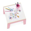 Ver imagem 3 de Mesa Infantil Madeira Mesinha Criança Rosa MDF Menina Escolar Brinquedoteca Estudos Moderna Multiuso