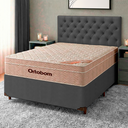 Ver imagem 1 de Cama Box Bau + Colchão Casal Ortobom Molas Ensacadas Airtech + Cabeceira Estofada