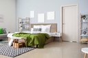 Ver imagem 3 de Cabeceira Painel para Cama Box Casal Queen Tecido Veludo - 1 Módulo 30x40cm Bege