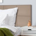 Ver imagem 5 de Cabeceira Painel para Cama Box Casal Queen Tecido Veludo - 1 Módulo 30x40cm Bege