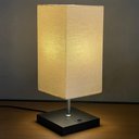 Ver imagem 2 de Abajur Luminaria de Mesa Quadrado e Interruptor Ref 49 Decoração Casa Sala Quarto Escritório Moveis