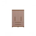 Ver imagem 6 de Guarda Roupa Solteiro Doble 4 Portas de Bater 4 Gavetas MDP Nogueira Cappuccino 160cm