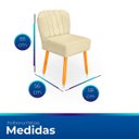 Ver imagem 7 de Kit Cadeira Pétala para Sala de Jantar Confortável e Reforçada Suede