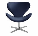 Ver imagem 1 de Poltrona Isis Giratória de Metal Cadeira Decorativa Pé Metal Recepção, Sala, Escritório - Suede Azul