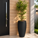 Ver imagem 3 de Vaso de Fibra de Vidro Atenas g 90cm Grande Preto Fosco