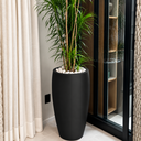 Ver imagem 2 de Vaso de Fibra de Vidro Atenas g 90cm Grande Preto Fosco