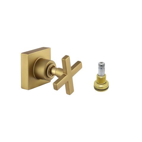 Acabamento para Registro Chuveiro Banheiro Dourado Fosco Cruzeta Metal Padrão Fabrimar 1/2" - 3/4" -