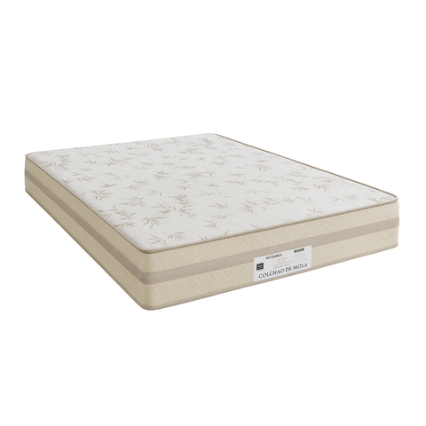 Colchão Tamanho Casal 188 X 138 X 23 Cm Espuma D28 Molas Ensacadas Conforto Moderno Alta Performance