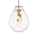 Ver imagem 2 de Lustre Pendente Skylight Tommy 3039 G E27 Bivolt Dourado/transparente