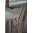 Ver imagem 2 de Conjunto 4 Cadeiras Jantar Moderna Design Lançamento:azul/champagne