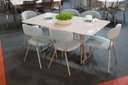 Ver imagem 7 de Conjunto 4 Cadeiras Jantar Moderna Design Lançamento:azul/champagne