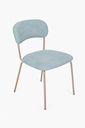 Ver imagem 6 de Conjunto 4 Cadeiras Jantar Moderna Design Lançamento:azul/champagne