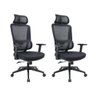 Kit 2 Cadeiras de Escritório Presidente Titan - Preta - 1