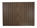 Ver imagem 2 de Kit 2 un Bandeja Apoio Braço Sofá Esteira Flexível Madeira MDF Grosso 6mm Porta Copos Marrom Tabaco
