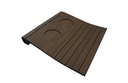 Ver imagem 6 de Kit 2 un Bandeja Apoio Braço Sofá Esteira Flexível Madeira MDF Grosso 6mm Porta Copos Marrom Tabaco