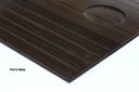 Ver imagem 3 de Kit 2 un Bandeja Apoio Braço Sofá Esteira Flexível Madeira MDF Grosso 6mm Porta Copos Marrom Tabaco